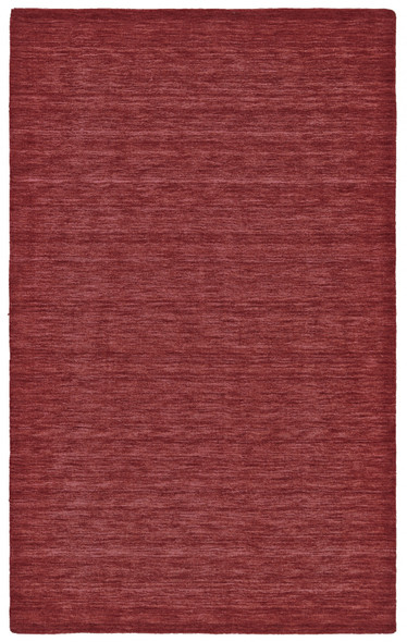 2' X 3' Red Wool Hand Woven Area Rug