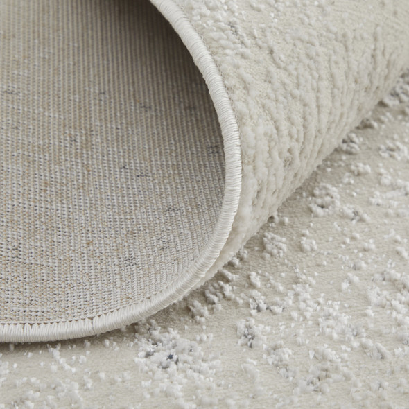 8' X 10' Gray and Ivory Abstract Power Loom Non Skid Area Rug