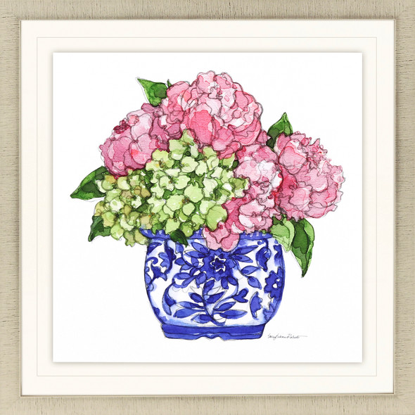 Pretty Petals III Gold Framed Print Wall Art