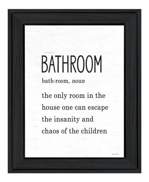 Bathroom Escape Black Framed Print Bathroom Wall Art