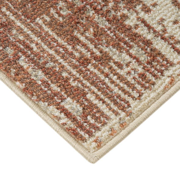 8' X 10' Sand And Ivory Geometric Area Rug
