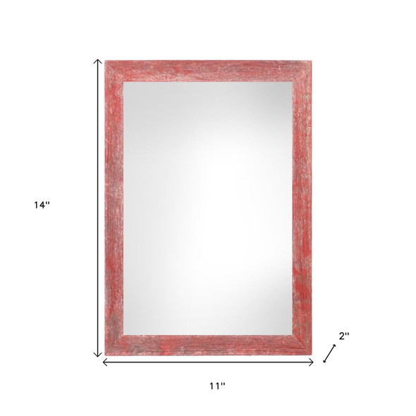 11" x 14" Red Solid Wood Hanging Picture Frame