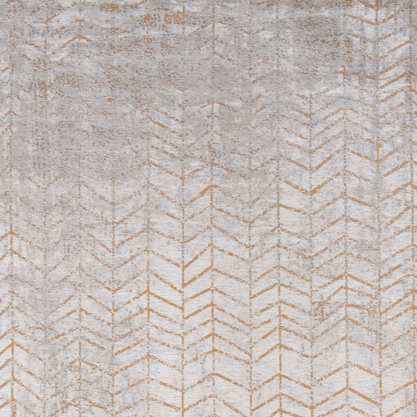 7' X 9' Gray and Yellow Chevron Non Skid Area Rug