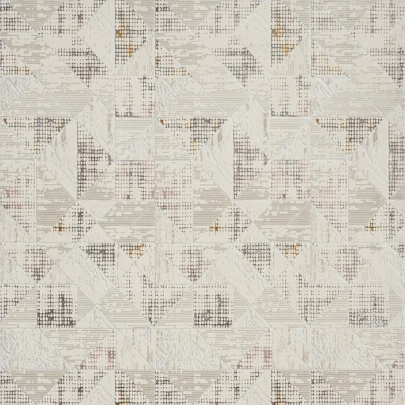 9' X 12' Cream Geometric Area Rug