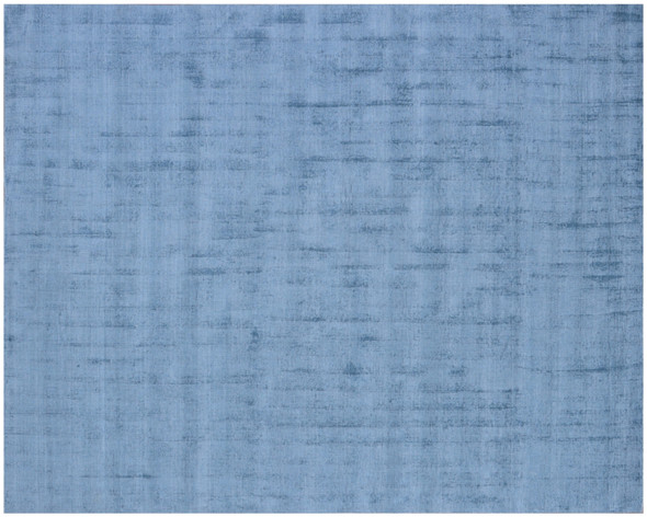9' X 12' Denim Blue Hand Loomed Area Rug