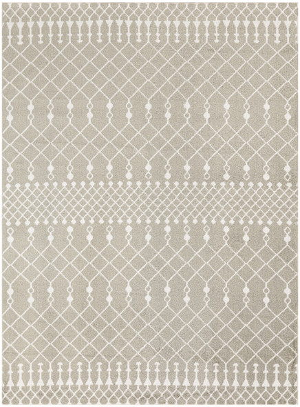 4' X 6' Green Geometric Area Rug