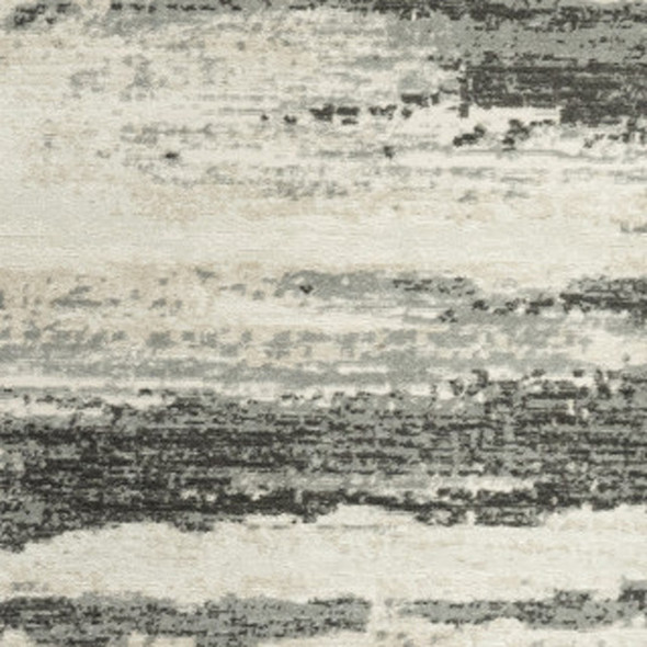 9' X 12' Gray Abstract Area Rug