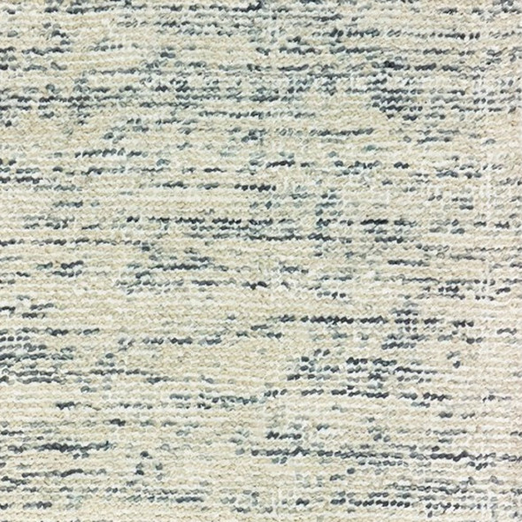 8' Ivory And Stone Hand Tufted Runner Rug
