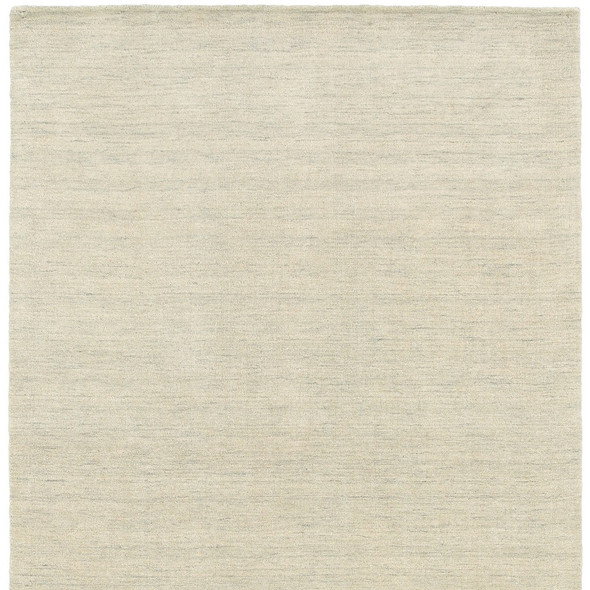 6' X 9' Beige Wool Hand Tufted Area Rug