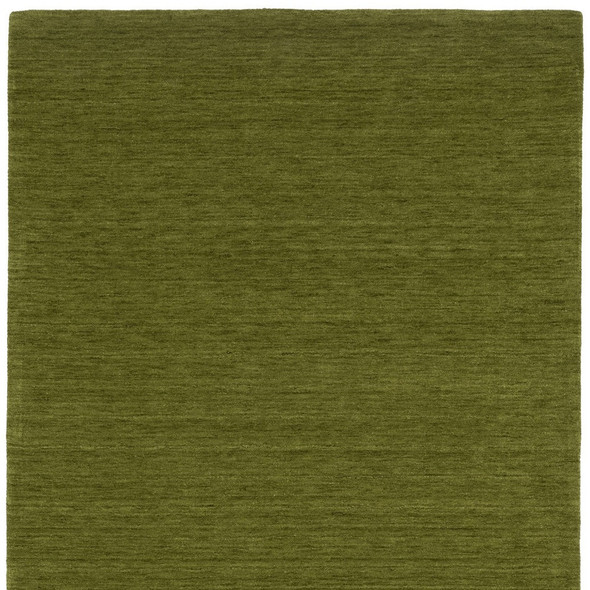 5' X 8' Green Wool Hand Tufted Area Rug