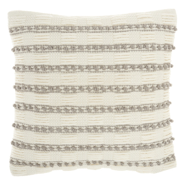 18" Light Gray Cotton Blend