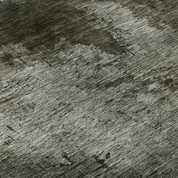 8' X 10' Taupe And Beige Abstract Washable Area Rug With UV Protection