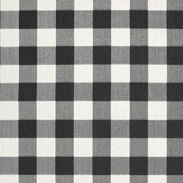8' X 13' Black And Ivory Indoor Outdoor Area Rug