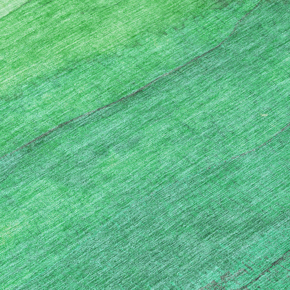 3' X 5' Green And Mint Green Abstract Washable Indoor Outdoor Area Rug
