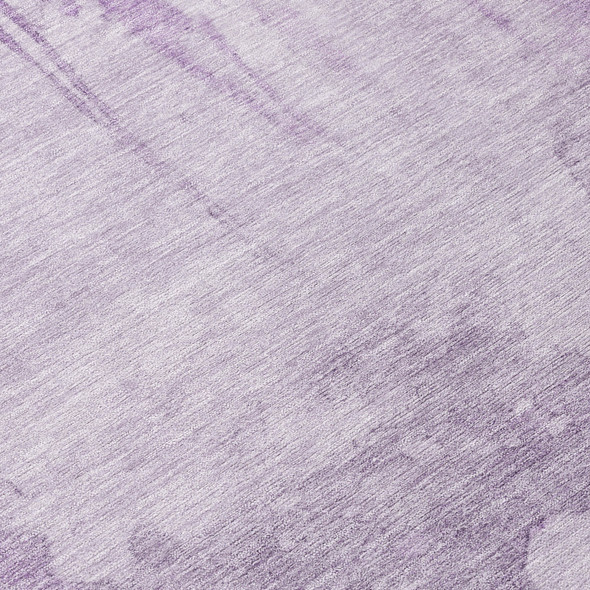 9' X 12' Lavender And Lilac Abstract Washable Indoor Outdoor Area Rug