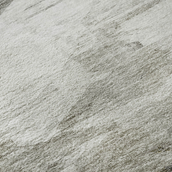 3' X 5' Beige And Ivory Abstract Washable Area Rug With UV Protection