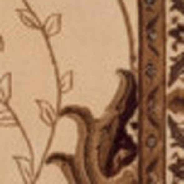 15' Beige And Ivory Oriental Runner Rug