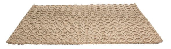 2' X 3' Natural Jute Geometric Hand Woven Area Rug