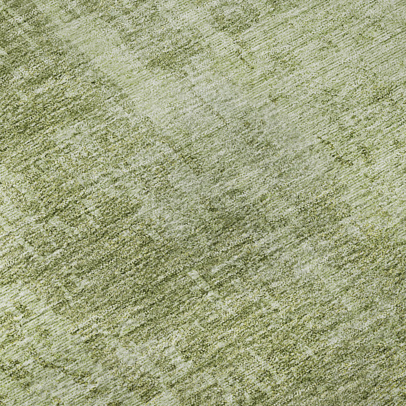 3' X 5' Sage And Ivory Abstract Washable Area Rug With UV Protection