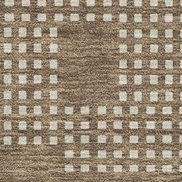 3' X 5' Brown And Ivory Geometric Washable Area Rug With UV Protection