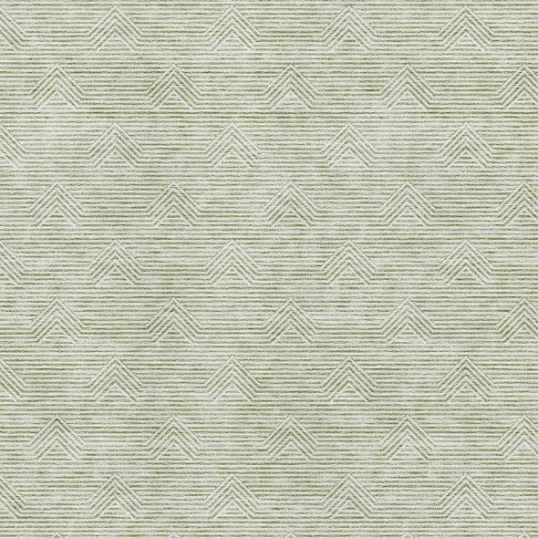 8' X 10' Artichoke Green And Ivory Abstract Geometric Washable Area Rug With UV Protection