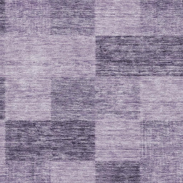 10' X 14' Purple And Lavender Geometric Washable Area Rug With UV Protection