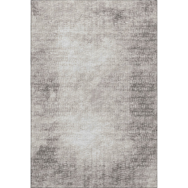 10' X 14' Coffee And Ivory Abstract Washable Indoor Outdoor Area Rug