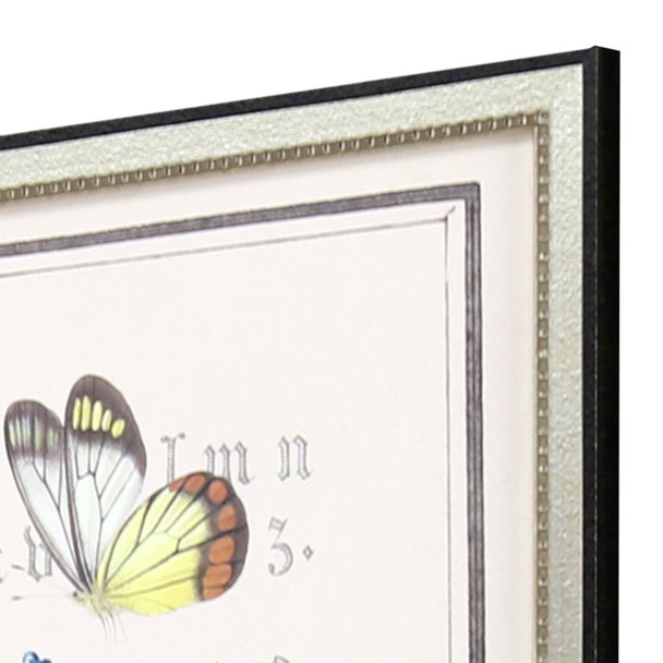 Ephemeral Flourish Silver Framed Wall Art