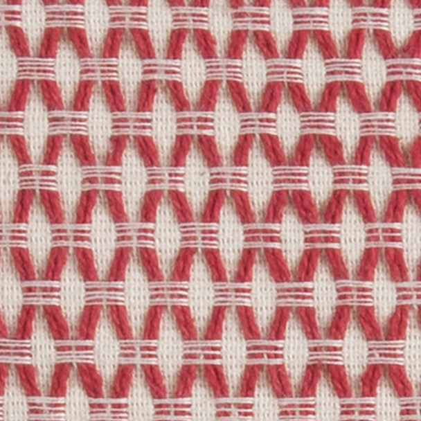 Red Ivory Scaled Diamond Pattern Throw Pillow