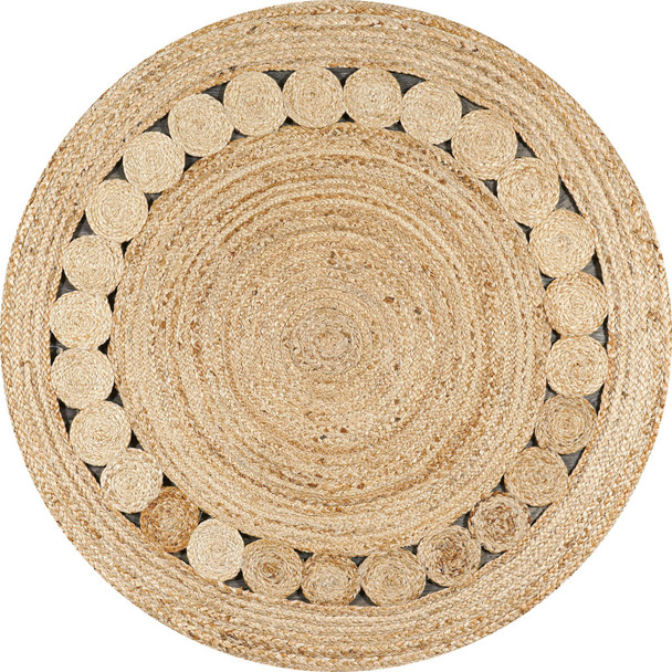 4' Natural Jute Round Rug