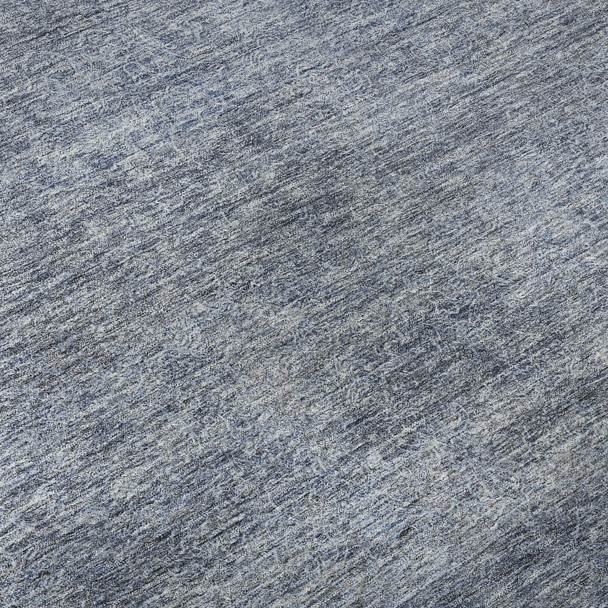 9' X 12' Sky Blue And Beige Abstract Washable Area Rug With UV Protection