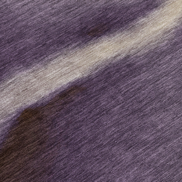 5' X 8' Plum Wheat And Ivory Abstract Washable Indoor Outdoor Area Rug