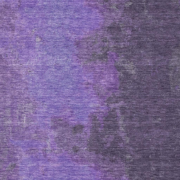 9' X 12' Eggplant And Purple Abstract Washable Area Rug With UV Protection
