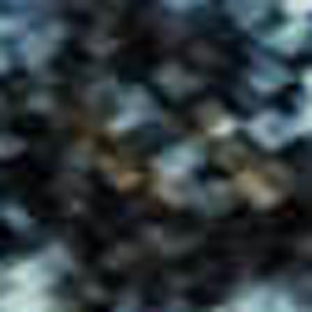 9' X 12' Blue And Gold Floral Washable Area Rug With UV Protection