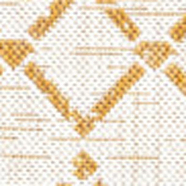 5' X 8' Cream And Yellow Trellis Indoor Outdoor Area Rug