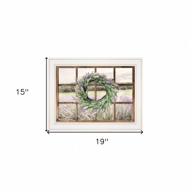 Country Gazing 3 White Framed Print Wall Art