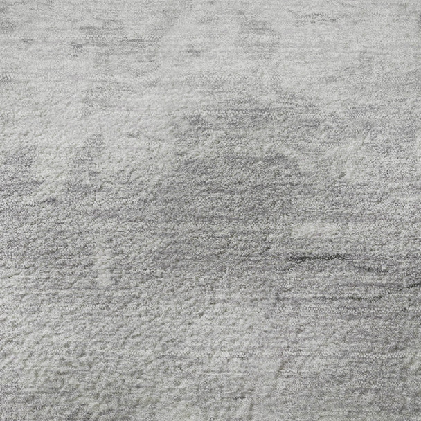 9' X 12' Purple And Gray Abstract Washable Area Rug With UV Protection