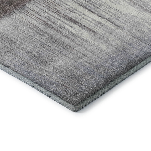 10' X 14' Rust And Ivory Abstract Washable Area Rug With UV Protection