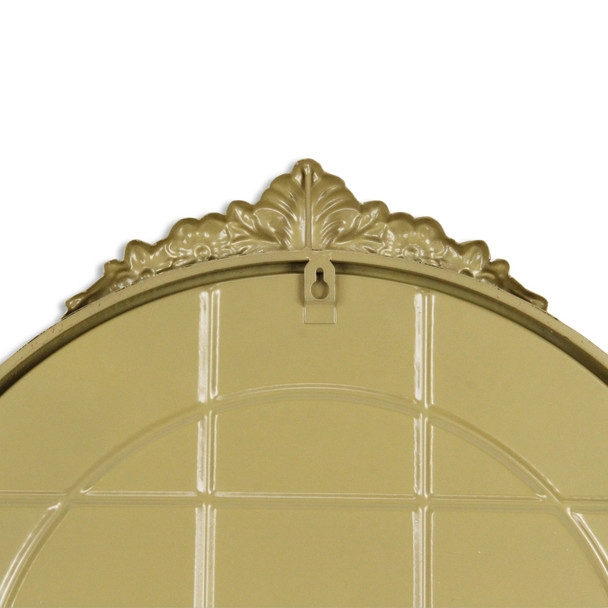 34" Gold Metal Arch Accent Mirror