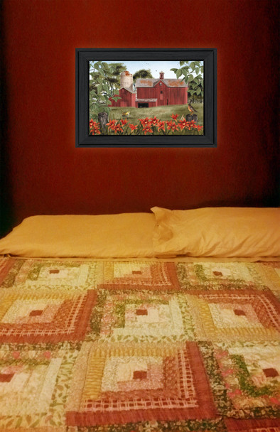Summer Days 1 Black Framed Print Wall Art
