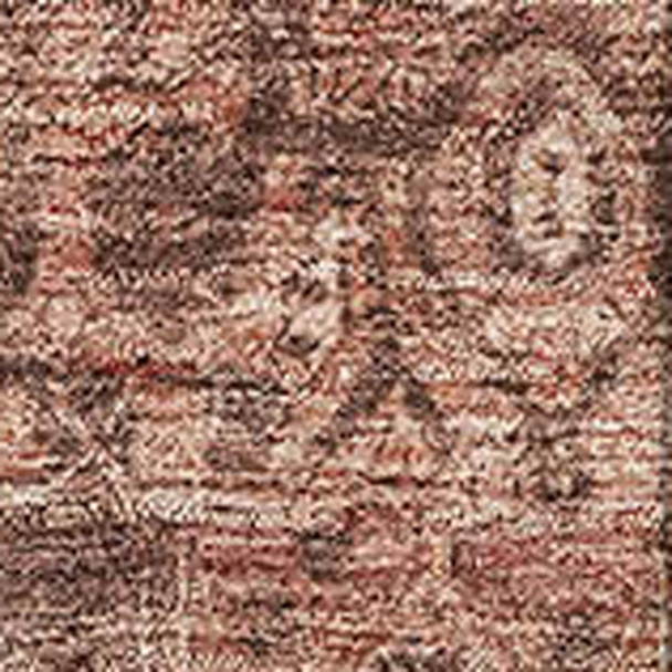 3' X 5' Burgundy Ivory And Gold Oriental Washable Area Rug With UV Protection