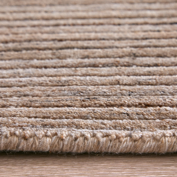 10' X 14' Tan Brown And Gray Handmade Indoor Outdoor Area Rug
