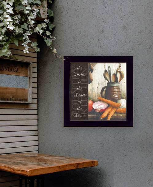 Heart of the Home 2 Black Framed Print Kitchen Wall Art