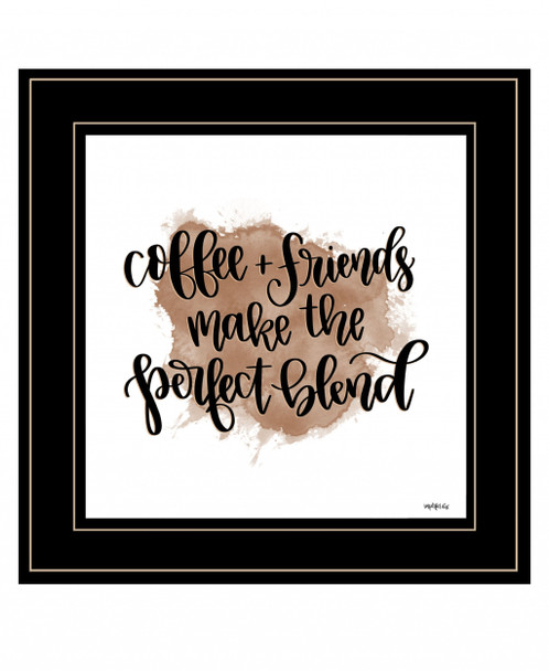 Coffee and Friends 3 Black Framed Print Wall Art