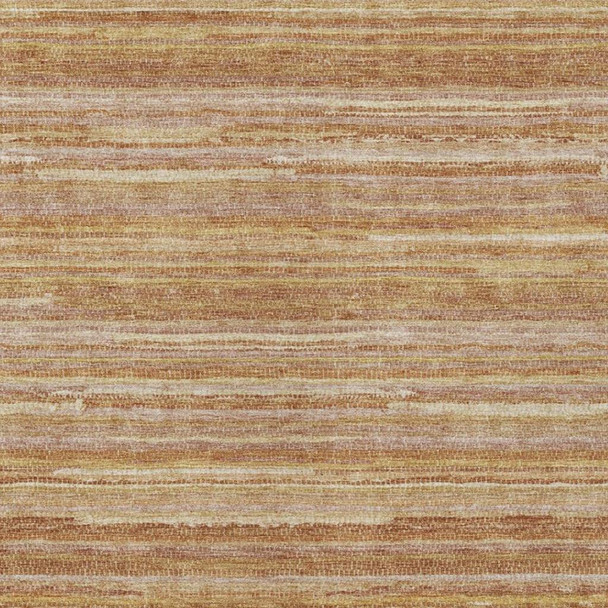 8' X 10' Orange And Copper Striped Washable Indoor Outdoor Area Rug