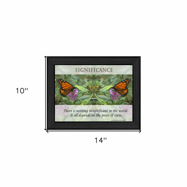 Significance 1 Black Framed Print Wall Art