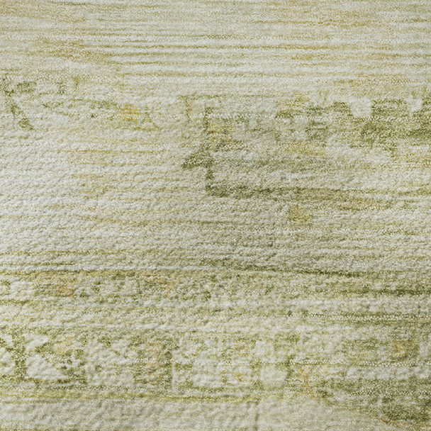 3' X 5' Tan And Beige Striped Washable Area Rug With UV Protection