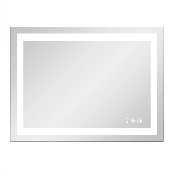 35" Lighted Frameless Bathroom Vanity Mirror