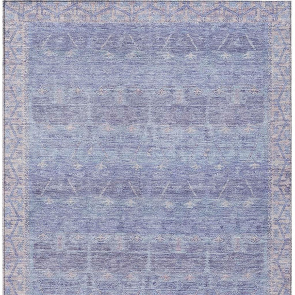 3' X 5' Lavender And Purple Tribal Washable Indoor Outdoor Area Rug