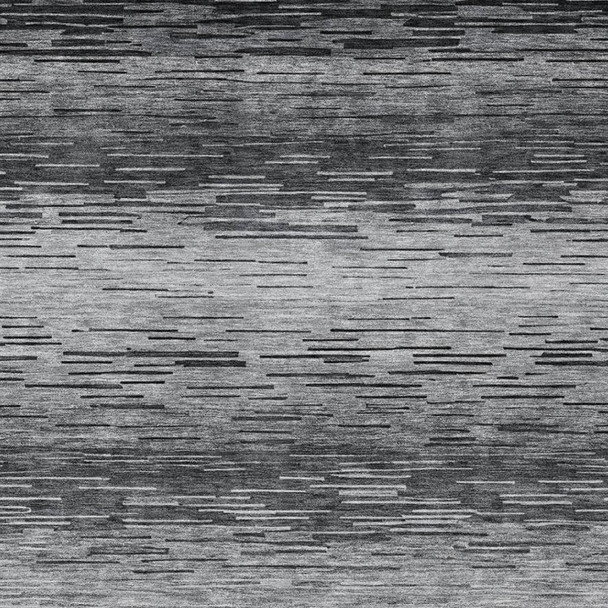 5' X 8' Gray And Graphite Striped Washable Indoor Outdoor Area Rug